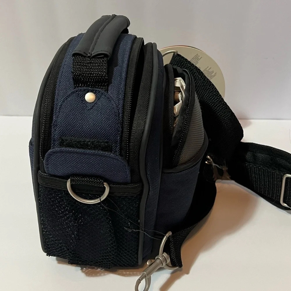 AMBICO Camera/Accessor Bag BC03GA NWT Blue Gray Strap And Belt Loop